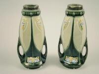 A pair of Austrian Art Nouveau style vases