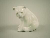 A Lladro figure of a seated polar bear