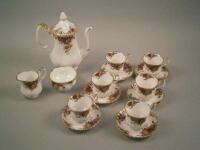 A Royal Albert Old Country Roses coffee service