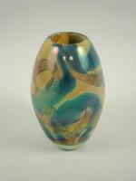 A small Mdina glass vase