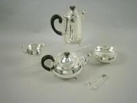 A silver bachelor type tea set