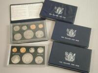 Five New Zealand issue coin sets