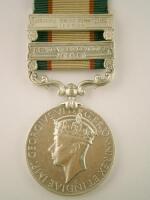 A George VI Indian medal with bars for Western Frontier 1937-1939