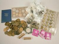 A large quantity of British commemorative coins