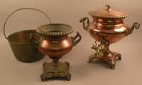 Three items of 19thC metalware