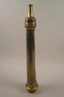 A late 19thC-early 20thC brass fireman's hose