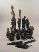 Tribal Art. A large quantity of African carved figures