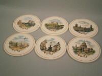 A set of six Wedgwood plaques