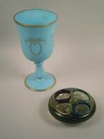 Two items of decorative glass