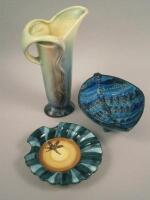 Three items of decorative pottery