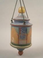 An Art Deco style glass lantern