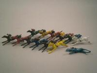 Various painted lead Escalado horses.