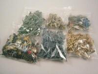 A large quantity of plastic toy soldiers