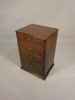 A 19thC mahogany pedestal chest