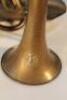 A 19thC brass cornet by J.Higham - 2