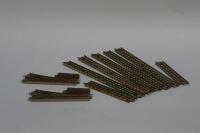 A large selection of 00 gauge railway track.