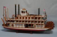 A radio controlled kit built model of a Tennessee to New Orleans Steamer.