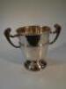 A large EPNS two handled prize cup