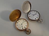 A J.W Benson silver cased Gentleman's pocket watch and a Waltham Gentleman's gold plated pocket watc