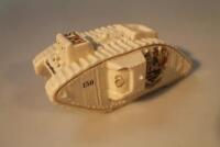 A Carlton china crested ware WW I tank