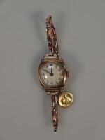 A ladies 9ct cased 1930's wristwatch