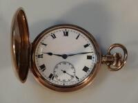 A Dennison gold plated pocket watch.