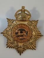 A Leicestershire Regiment metal cap badgec.1910