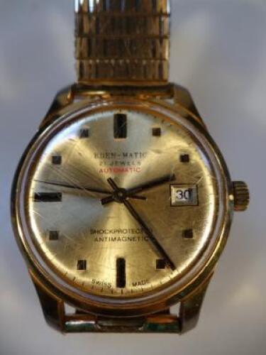 An Eden-Matic automatic gentleman's wristwatch.