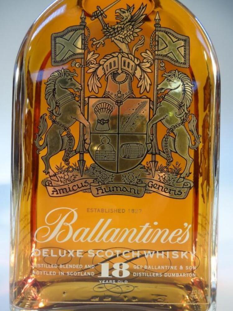 Ballantine's 18 year old deluxe blended scotch whisky. 75cl