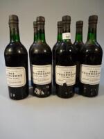 Eight bottle of 1963 Feuerheerd vintage Port