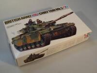 A Tamiya model kit of a Chieftain mark 5 tank.