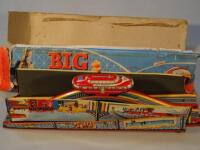 A 1950's British big dipper tin plate child's toy.