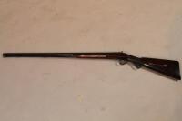 A 19thC single barrel shotgun by W.Parker