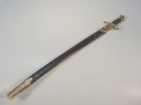 A 19thC bayonet the handle stamped 1134