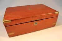 A 19thC mahogany writing box