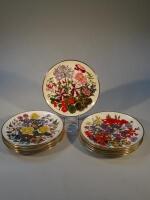 A collection Franklin porcelain Royal Horticultural Society plates