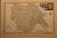 An antiquarian map of Yorkshire and a Antiquarian map of Derbyshire