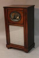 A 19thC rosewood veneered music cabinet