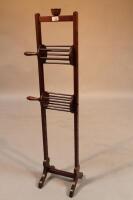 A 19thC mahogany adjustable wool winder