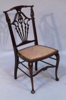 A late Victorian salon chair