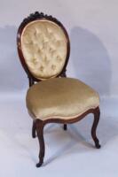 A Victorian upholstered dining chair