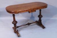 A Victorian oak hall table