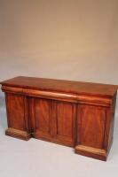 A mid 19thC mahogany and pine sideboard