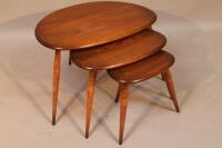 An Ercol nest of three tables