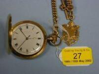 A 9ct gold cased hunter pocket watch