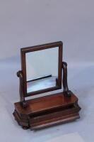 A 19thC mahogany dressing table mirror.