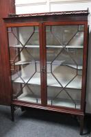 An early 20thC Chippendale revival mahogany china cabinet