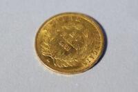 A gold 20 Franc Napoleon coin