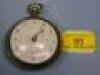 A silver open face pair cased verge pocket watch