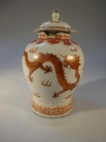 A late 18thC/early 19thC Chinese export baluster vase